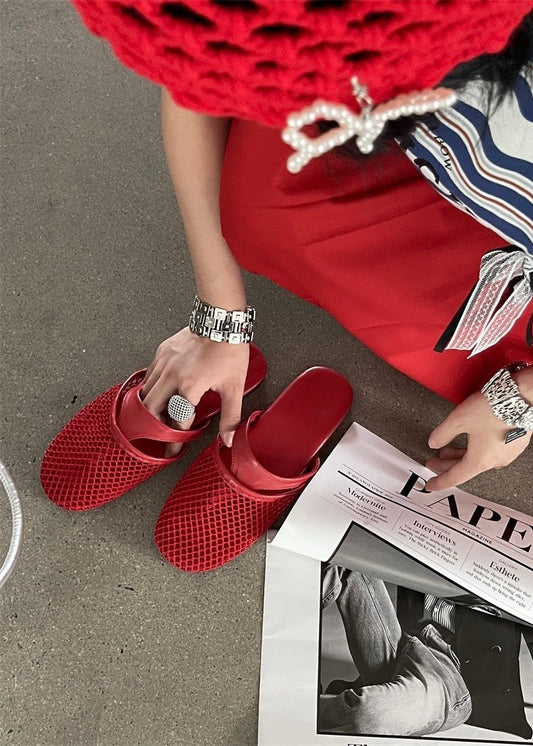 Netted Thong Flats
