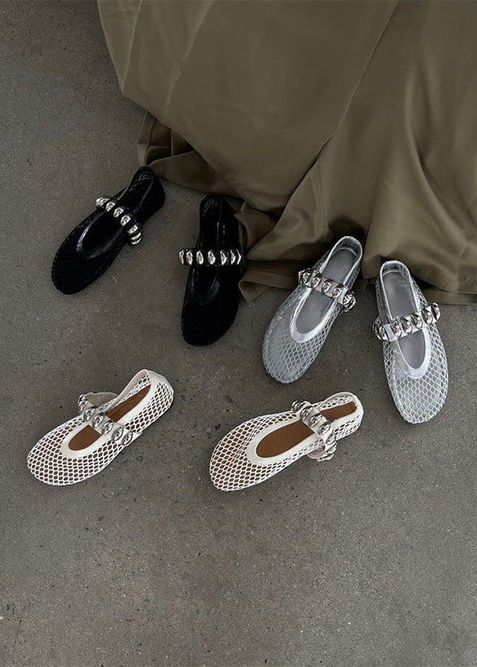 Netted Charm Flats