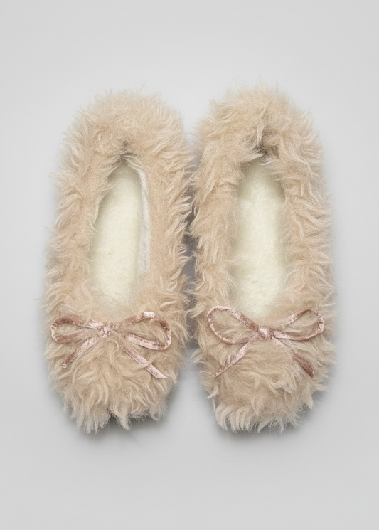 Belle Furry Ballet Flats